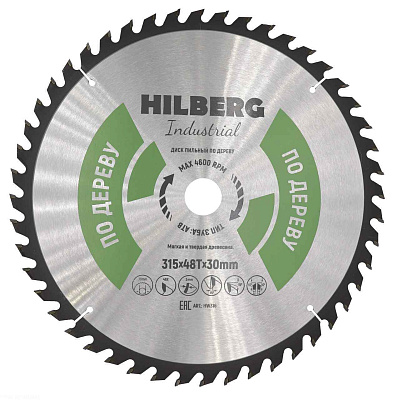 Пильный диск Hilberg Industrial Дерево 315 мм (30/48T)