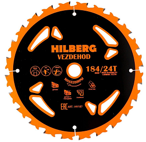 Пильный диск Hilberg Vezdehod 184 мм (16/24T) 