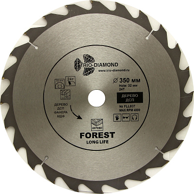 Пильный диск Trio Diamond Forest Long Life 350 мм (24T32)