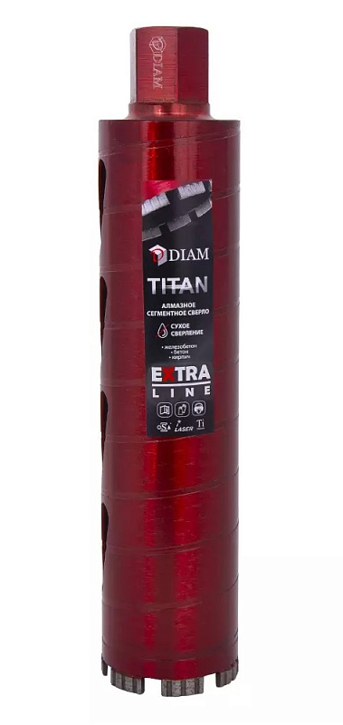 Алмазные коронки DIAM ExtraLine Titan HIT с микроударом L300