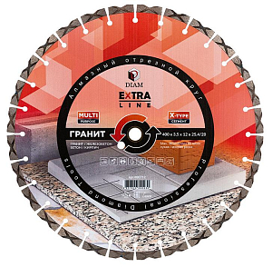 Алмазный диск Diam Гранит ExtraLine MultiPurpose 400 мм