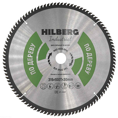 Пильный диск Hilberg Industrial Дерево 315 мм (30/100T)