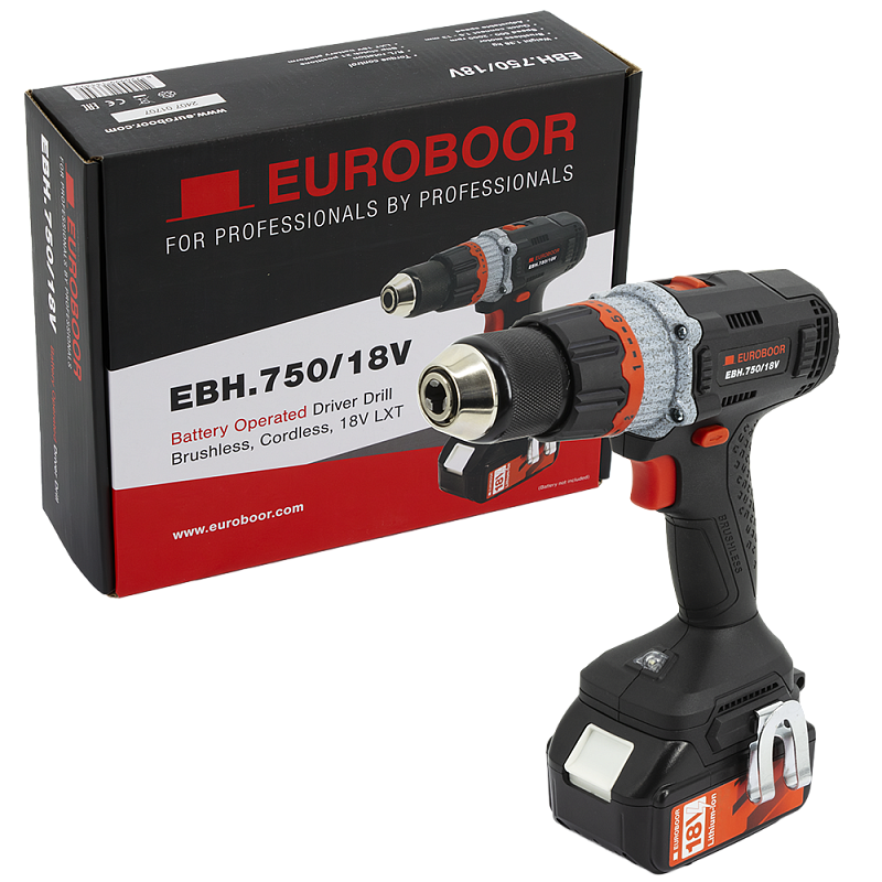 Аккумуляторная дрель Euroboor EBH.750/18V, артикул 