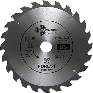 Пильный диск Trio Diamond Forest Long Life 250 мм (24T)
