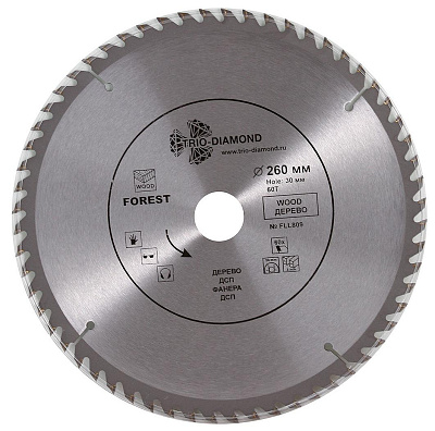 Пильный диск Trio Diamond Forest Long Life 260 мм (60T)