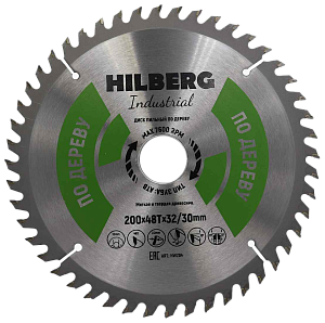 Пильный диск Hilberg Industrial Дерево 200 мм (32/30/48T)