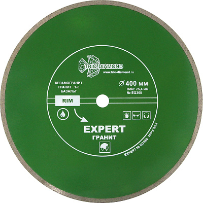 Алмазный диск Trio Diamond Эксперт Гранит Hot press 400 мм