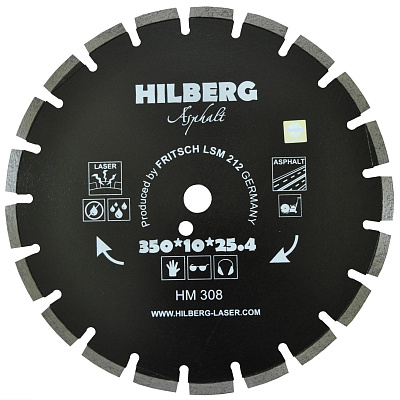 Алмазный диск Hilberg Laser Asphalt 350 мм