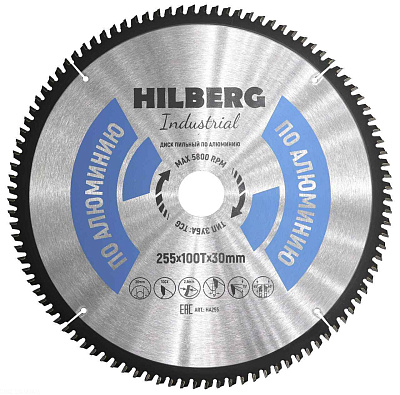 Алмазный диск Hilberg Industrial Алюминий 255 мм