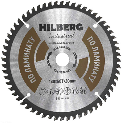 Пильный диск Hilberg Industrial Ламинат 180 мм