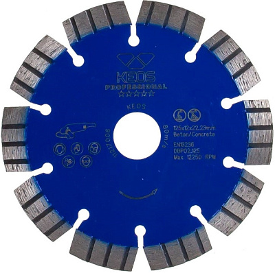 Алмазный диск KEOS Professional сегментный (бетон) 125 мм