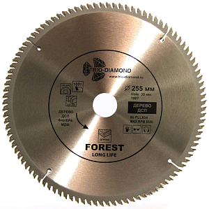 Пильный диск Trio Diamond Forest Long Life 255 мм (100T)