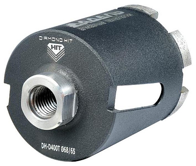 Алмазная коронка для подрозетников Адель Diamond Hit (DH-D400T) Ø68 мм