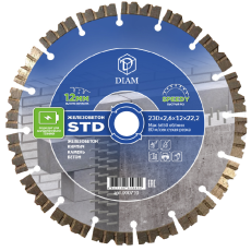 Алмазный диск Diam Железобетон STD 230 мм