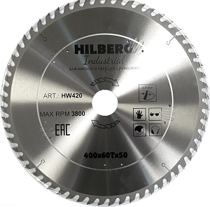 Пильный диск Hilberg Industrial Дерево 400 мм (60T)