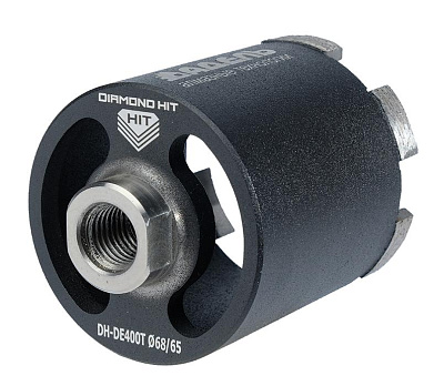Алмазная коронка для подрозетников Адель Diamond Hit (DH-DE400T) Ø68 мм (с пылеудалением)