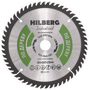 Пильный диск Hilberg Industrial Дерево 165 мм (20/56T)