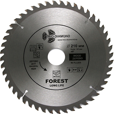 Пильный диск Trio Diamond Forest Long Life 210 мм (48T)