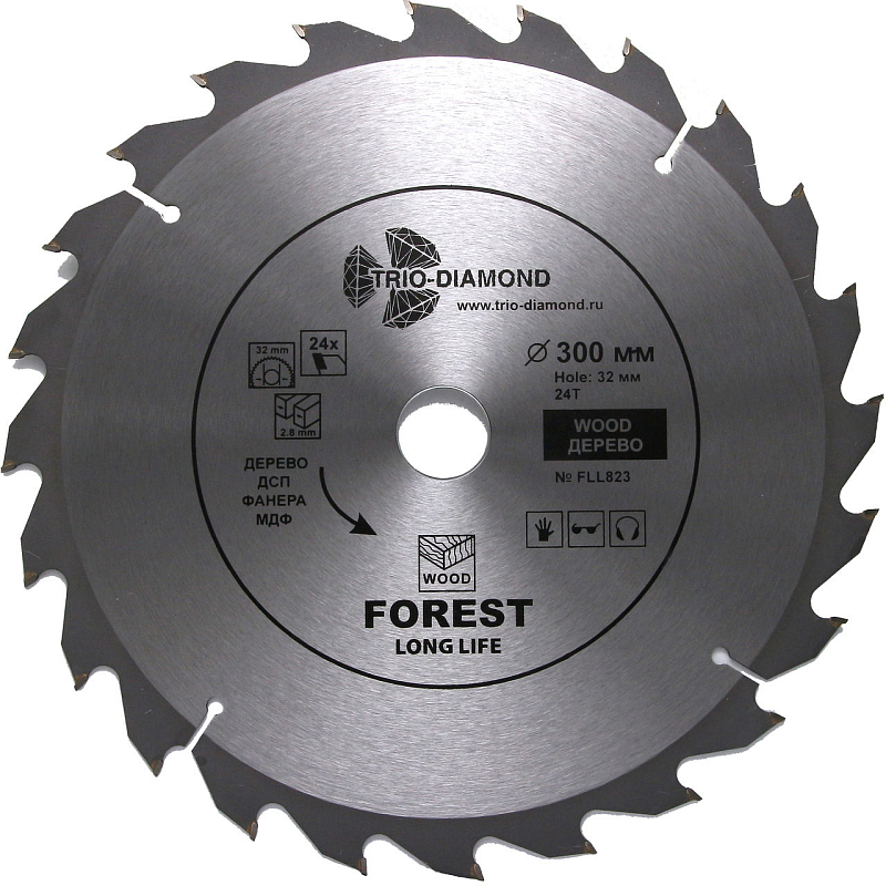 Пильный диск Trio Diamond Forest Long Life 300 мм (24T)