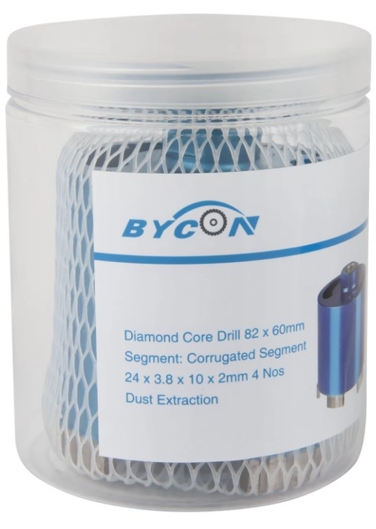 Алмазная коронка BYCON для подрозетников d 82 (система пылеудаления)