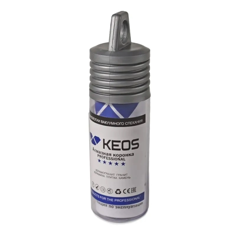 Алмазная коронка по керамограниту KEOS PRO 6 мм 1/4" HEX с воском