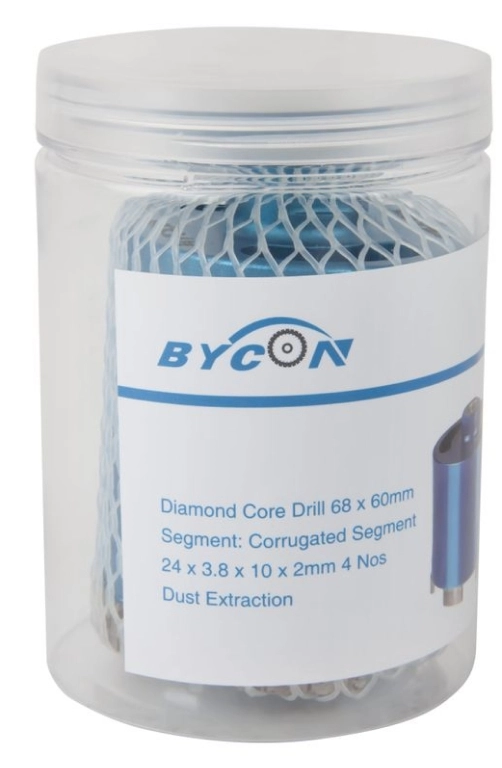Алмазная коронка BYCON для подрозетников d 68 (система пылеудаления)