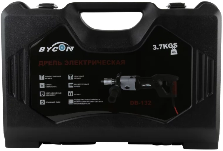 Алмазная дрель с микроударом BYCON DB-132 SD, артикул 