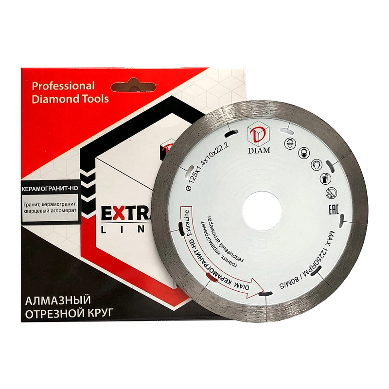 Алмазный диск Diam Керамогранит-HD Extra Line 125 мм