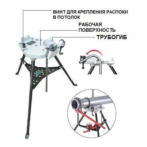 Верстачные цепные тиски REX CVX6 1/8"-6" на треноге