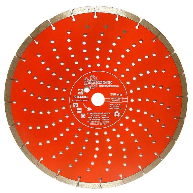Алмазный диск Trio Diamond Grand Hot press Segment 350 мм