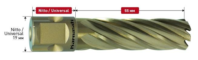 Корончатое сверло Karnasch GOLD-LINE D43 L55 (универсальное)