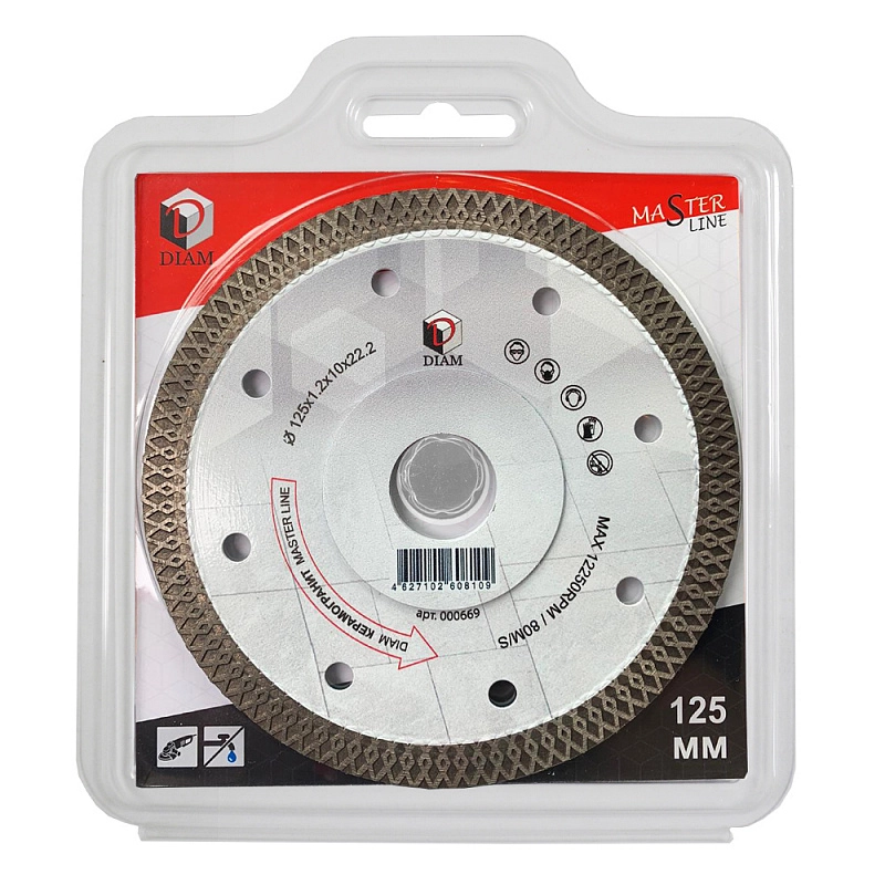 Алмазный диск Diam Керамогранит MasterLine 115 мм