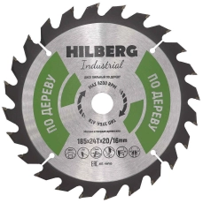 Пильный диск Hilberg Industrial Дерево 185 мм (20/16/24T)