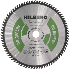 Пильный диск Hilberg Industrial Дерево 300 мм (30/80T)