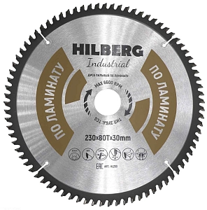 Пильный диск Hilberg Industrial Ламинат 230 мм