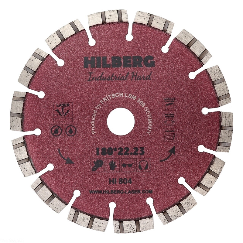 Алмазный диск Hilberg Industrial Hard 180 мм