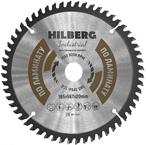 Пильный диск Hilberg Industrial Ламинат 165 мм