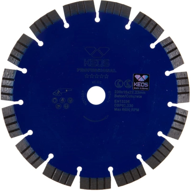 Алмазный диск KEOS Professional сегментный (бетон) 230 мм