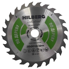 Пильный диск Hilberg Industrial Дерево 250 мм (32/30/24T)