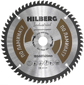 Пильный диск Hilberg Industrial Ламинат 180 мм