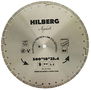 Алмазный диск Hilberg Laser Asphalt 500 мм