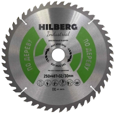 Пильный диск Hilberg Industrial Дерево 250 мм (32/30/48T)