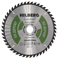 Пильный диск Hilberg Industrial Дерево тонкий рез 250 мм (30/48T)