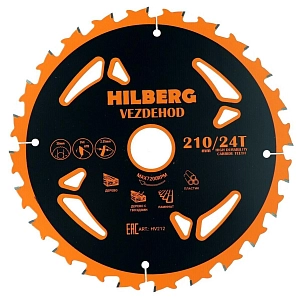 Пильный диск Hilberg Vezdehod 210 мм (30/24T) 