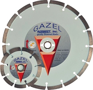 Алмазный диск сегментный Сплитстоун Gazel по строительному материалу