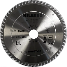 Пильный диск Hilberg Industrial Дерево 350 мм (60T50)