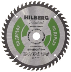 Пильный диск Hilberg Industrial Дерево 185 мм (20/16/48T)