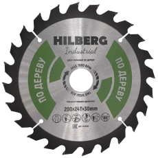 Пильный диск Hilberg Industrial Дерево 200 мм (30/24T)