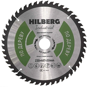 Пильный диск Hilberg Industrial Дерево 230 мм (30/48T)