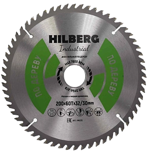 Пильный диск Hilberg Industrial Дерево 200 мм (32/30/60T)